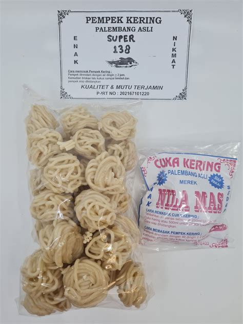 Pempek Kering Tenggiri Kualitas Super Asli Palembang 500g (Included ...