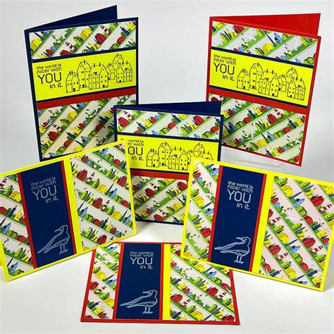 Nested Strips Card Formula Club Scrap