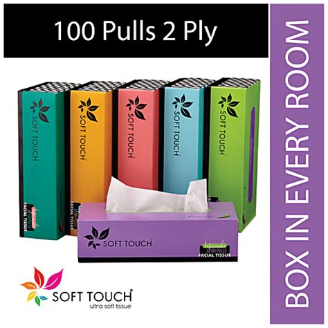 Buy Soft Touch Facial Tissue 100 Pulls 200 Pcs Online At Best Price Of Rs 88 Bigbasket