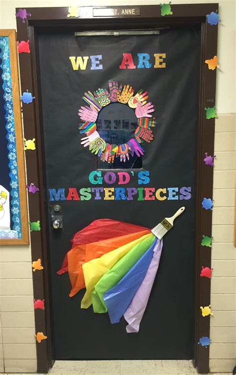 Class Door Spirit Week Catholic Schools Week Gods Masterpieces Art