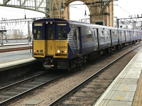 British Rail Class 314 In Scotrail Livery Seen At Glasgow Central Station 10 3 18 R Trainporn