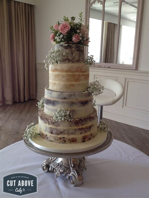 Naked Semi Naked Buttercream Wedding Cakes Cut Above Cake Co