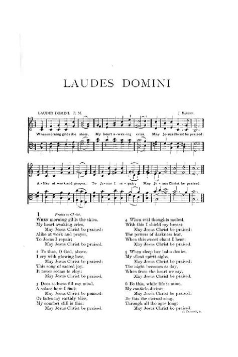 Laudes Domini A Selection Of Spiritual Songs Ancient Modern For Use