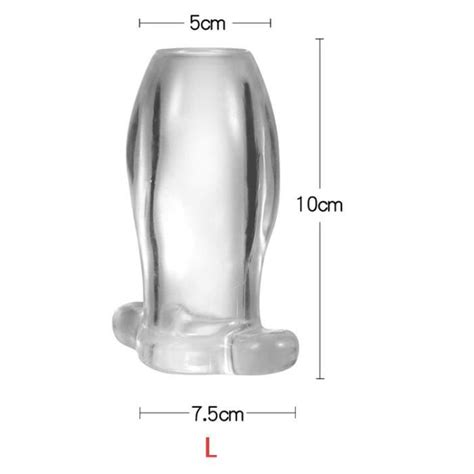 Plug Anal Creux Dilatateur Extenseur Transparent Lumineux Plug Anal