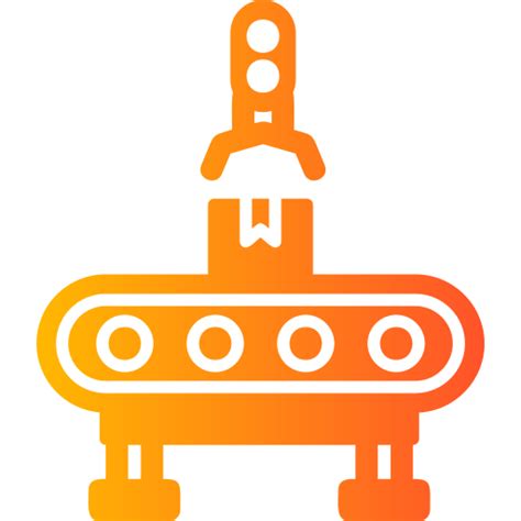 factory machine generic flat gradient icon