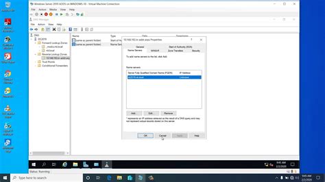 Reverse Lookup Zone Configured In Dns Server Youtube