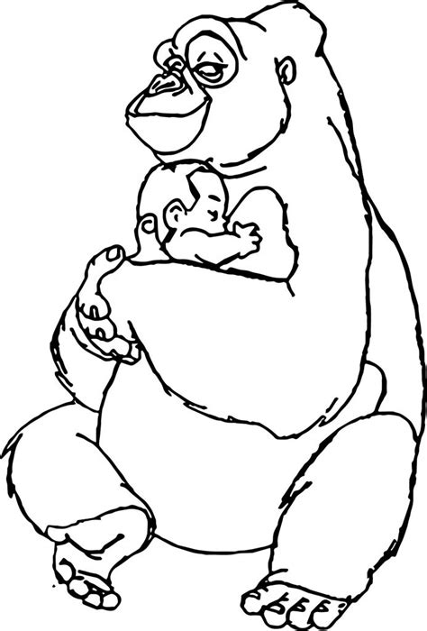 Disney Baby Tarzan Love Coloring Page Wecoloringpage