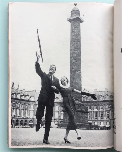 Suzy Parker In Jacques Heim Walking Through The Place Vendôme In Paris