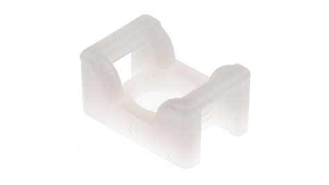 151 24619 Kr6g5 Pa66 Na Hellermanntyton Self Adhesive Natural Cable Tie Mount 12 Mm X 18mm