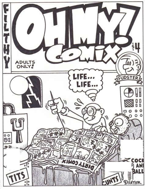 Oh My Comix 1 Cover Art Dexter Cockburn Underground Comix