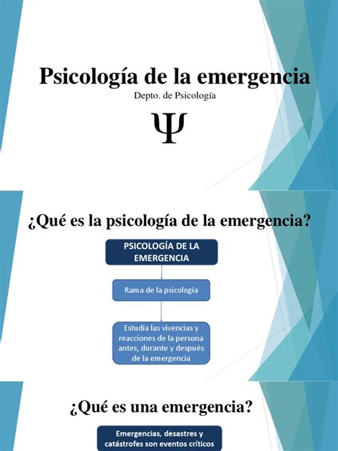 Psicología De La Emergencia 2 Pdf Sicología Las Emociones