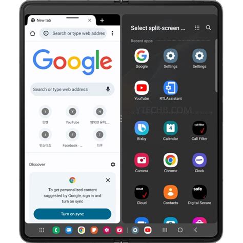 How To Split Screen On Samsung Galaxy Z Fold 4 Multi Window