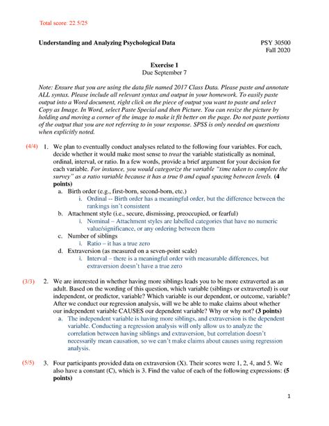 Exercise 1 Basic Concepts Displaying Data Central Tendency 3