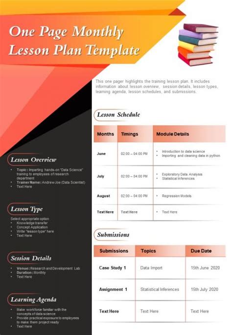 Lesson Plan Powerpoint Template