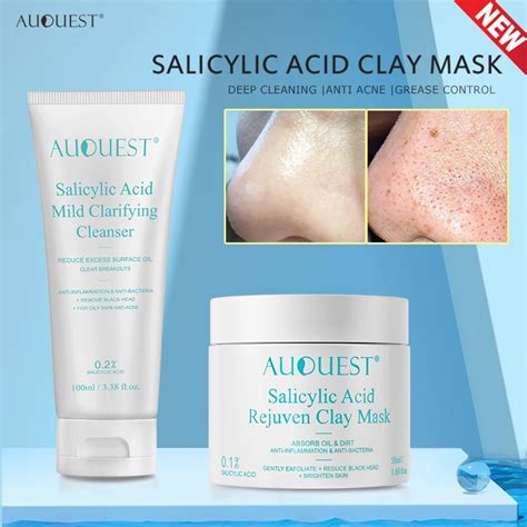 Auquest Salicylic Acid Skin Care Set Deep Cleaning Face Mask Cleaner