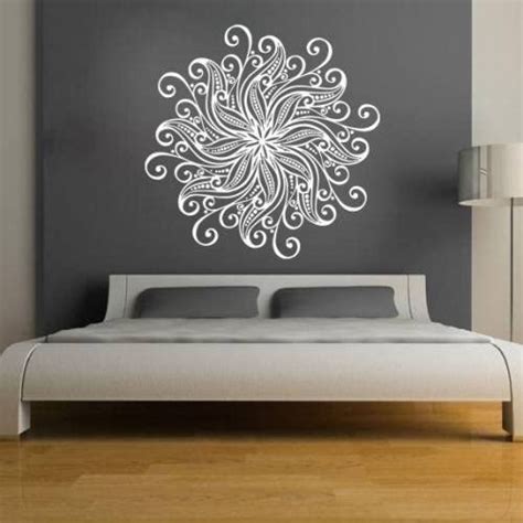 Mandala Wall Stickers Decals Indian Pattern Yoga Oum Om Sign Decal