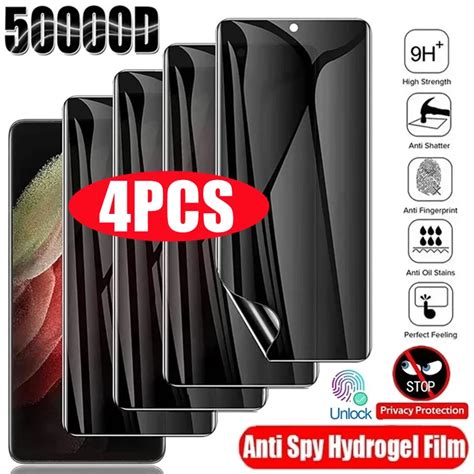 Pcs Anti Spy Hydrogel Film For Samsung S S S S Ultra S S S