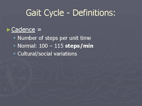 Understanding Normal Pathological Gait Mahmoud Sarmini M D