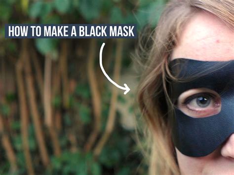 How to make a black leather spy mask - Magical Daydream