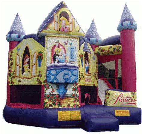 5 In 1 Princess Combo Dry Bounce House And Party Rentals Charlotte Nc