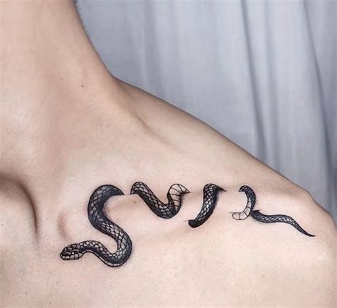 11 Snake Collarbone Tattoos To Get Wrapped Up In Body Artifact