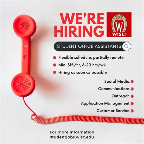 Uw Madison Students Wisli Is Hiring Student Office Assistants