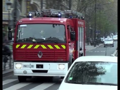 Paris Fire Brigade Pump Responding Bspp Fa Youtube