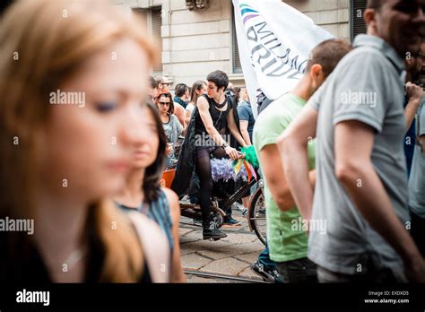 MILAN ITALY JUNE 29 Gay Pride Manifestation In Milan June 29 2013 Normal People Gay