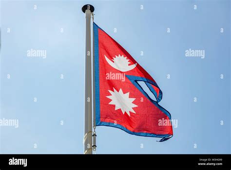 Waving Nepali Flag