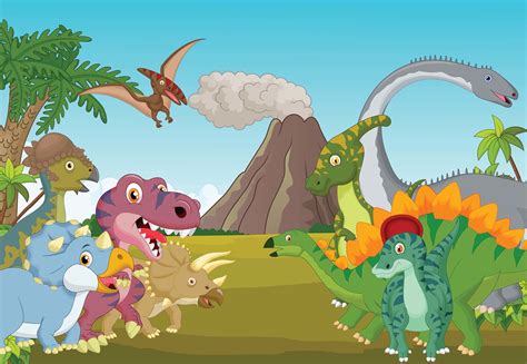 Dinosaur Cartoon Wallpapers Wallpaper Cave