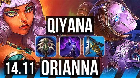 Qiyana Vs Orianna Mid Rank 2 Qiyana 8 Solo Kills 5k Comeback