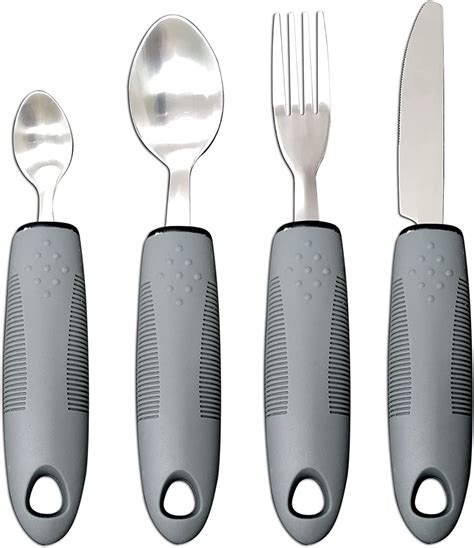 Virgilson Extra Wide Handles Easy Grip Cutlery Set Chunky Handles