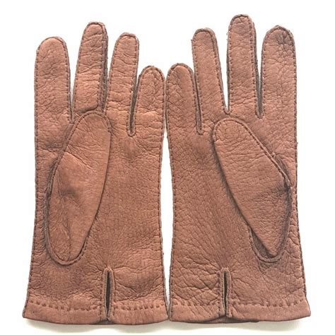 Gants en Cuir de Pécari Cork Joseph Doublure Alpaga