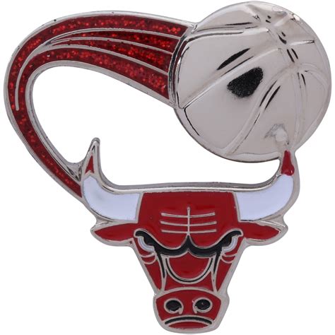 Chicago Bulls Glitter Trail Pin