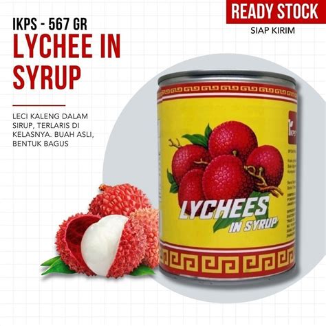 Jual Lychees In Syrup Buah Leci Kaleng Ikps Brand Gram Shopee