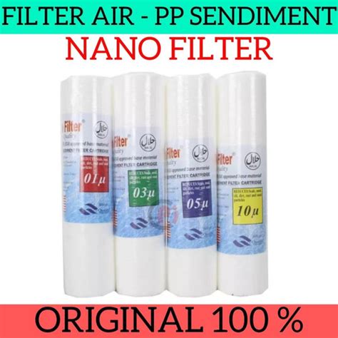 Jual Cartridge Saringan Nano Filter Air Pp Sedimen Inch