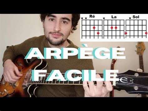 un morceau hyper facile pour apprendre les arpèges à la guitare