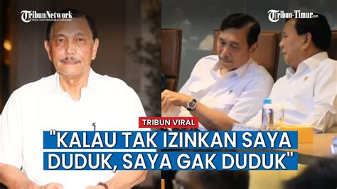 Viral Momen Prabowo Gangguin Luhut Terlihat Kedekatan Menteri