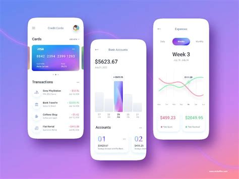 Account Balance App Figma Mobile Template Ui Free