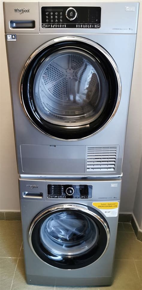 KOMPLET PRALKA SUSZARKA PRZEMYSŁOWA WHIRLPOOL 8KG 12686738717