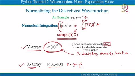 Mod 02 Lec 15 Normalizing The Discretized Wavefunction And Finding