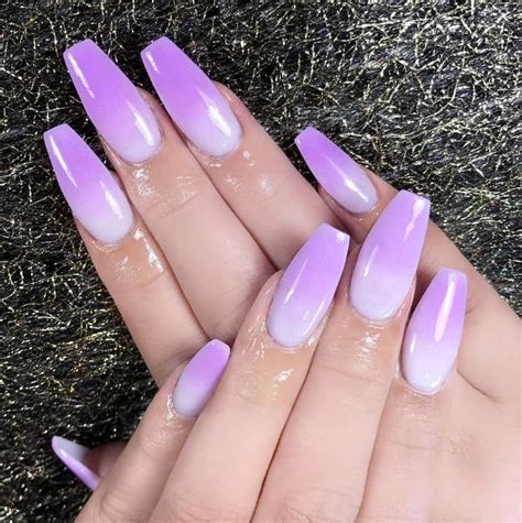 32 Stunning Purple Ombré Nail Design Ideas