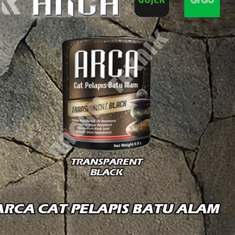 Jual Cat Arca Pelapis Coat Batu Alam Transparent Black 1 Liter Varnish