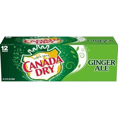 Canada Dry Ginger Ale Soda 12 Fl Oz Cans 12 Pack