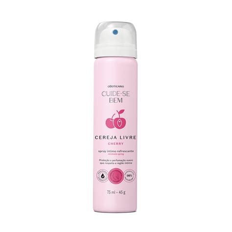 Spray Íntimo Refrescante Cuide se Bem Cereja Livre Cherry 75ml O