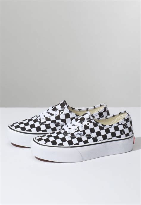 Tênis Vans Authentic Platform 20 Checkerboard True White Zz Mall