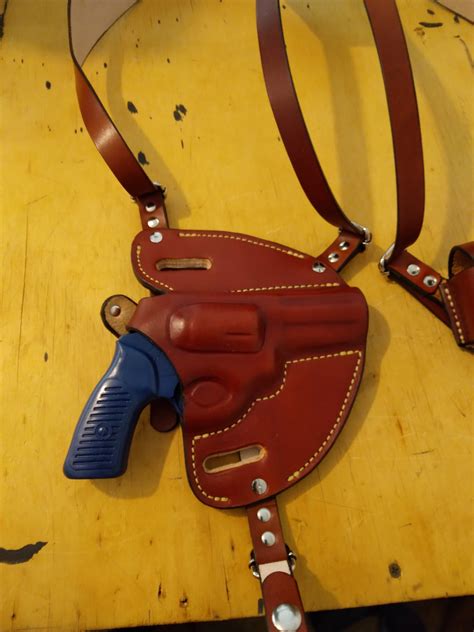 Pancake Shoulder Holster For Ruger Sp101 357 3 Barrel Right Handed With