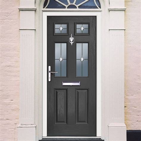 External Composite Door Carlton Four Prism Shown In Anthracite Grey In 2020 Composite Door