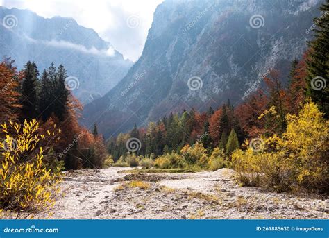 Hiking Through The Vrata Valley In Autumn Triglav National Park In