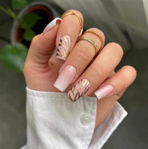 21 Stunning Nude Pink Nails Nude Marble Nails You Ll Love